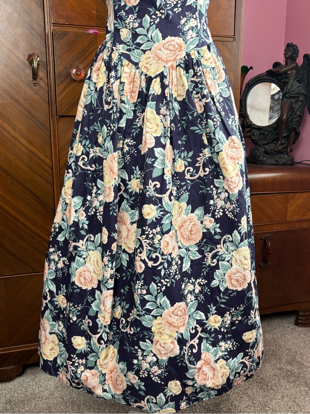 Vintage 80’s Romantic Jessica McClintock GUNNESAX Dress (Fits Modern US M) - Picture 9 of 11